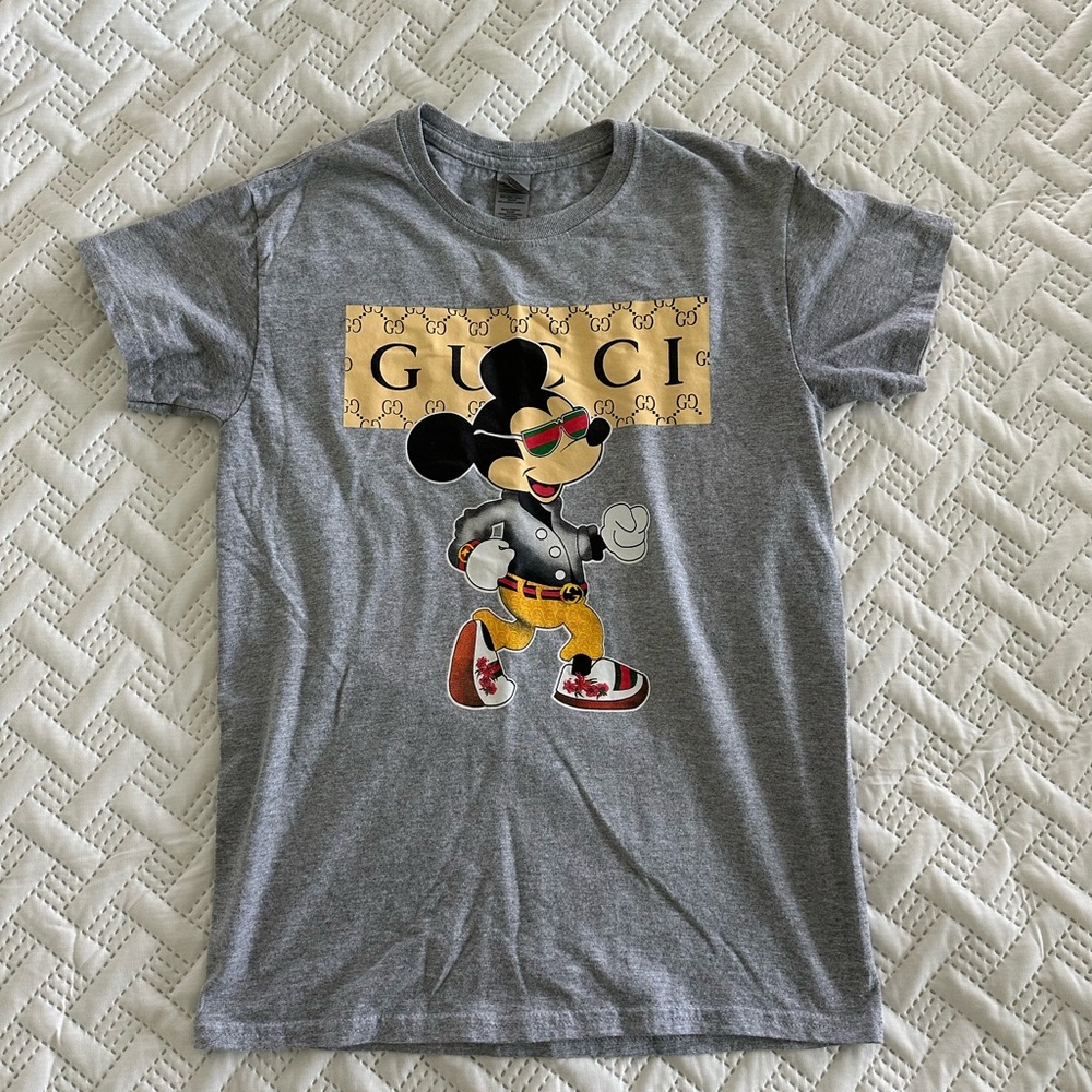 Bootleg Gucci Mickey Mouse T Shirt